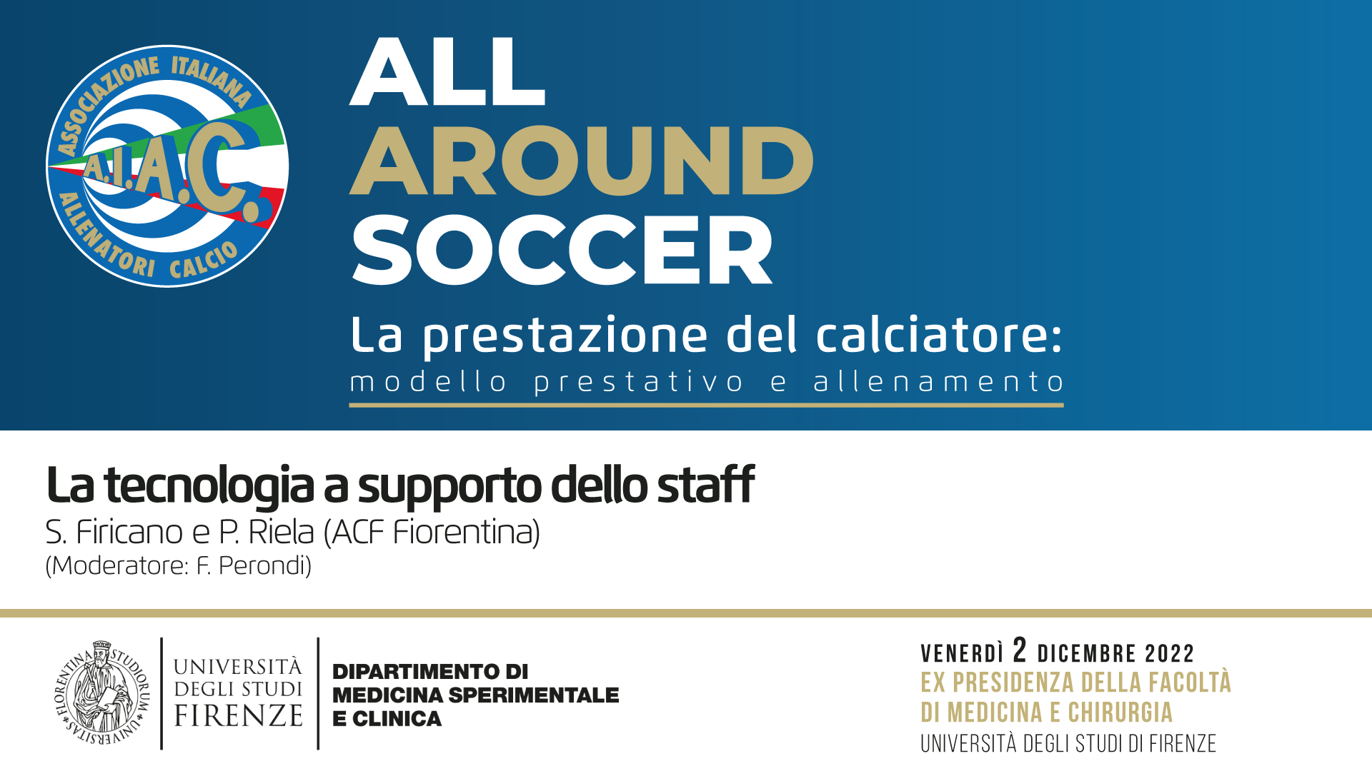 La tecnologia a supporto dello staff - AAS FIRENZE '22