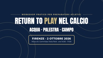 Return to Play nel calcio: acqua, palestra, campo