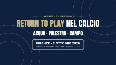 Return to Play nel calcio: acqua, palestra, campo