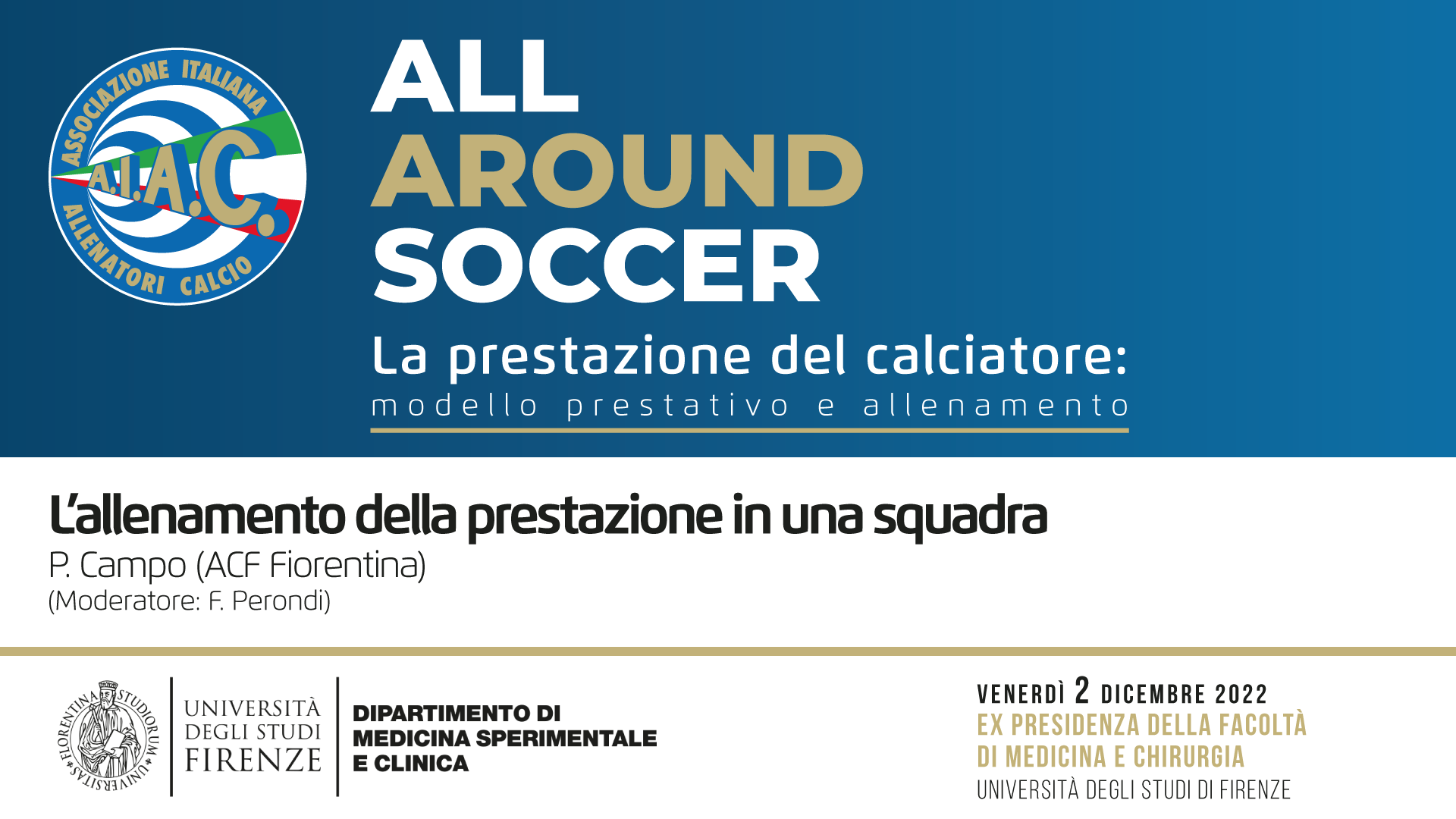 L’allenamento della prestazione in una squadra - AAS Firenze '22