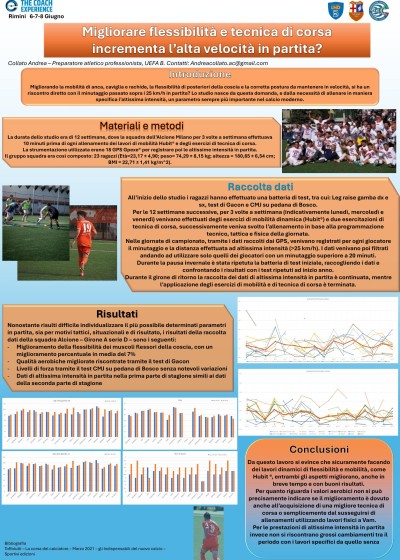 Migliorare flessibilità e tecnica di corsa incrementa l'alta velocità in partita?