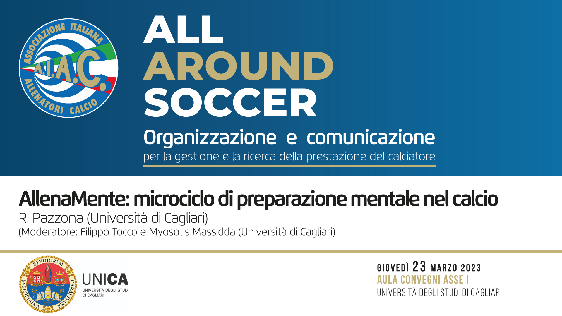 AllenaMente: microciclo di preparazione mentale nel calcio - ASS Cagliari '23