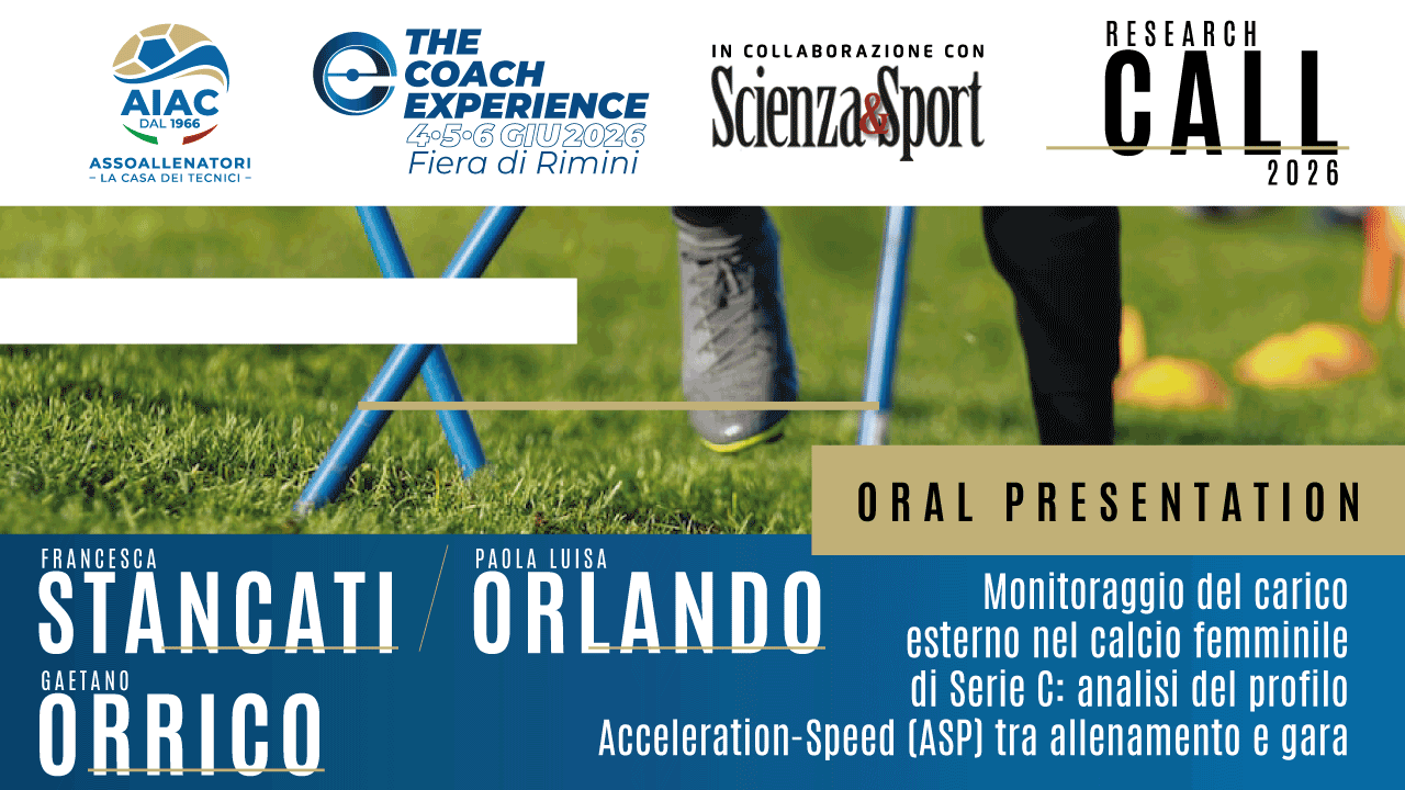 Monitoraggio del carico esterno nel calcio femminile Analisi del profilo Acceleration-Speed (ASP) tra allenamento e gara