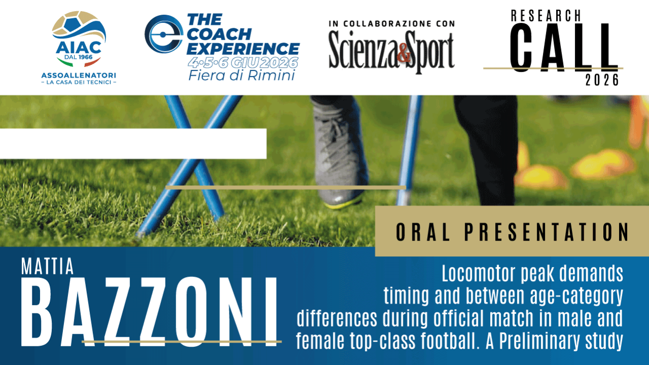 Locomotor peak demands timing and between age-category differences during official match in male and female top-class football. Preliminary study.