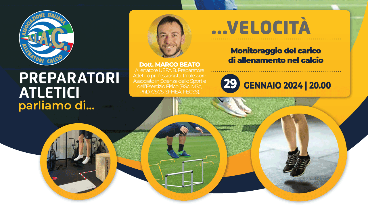 ... VELOCITÀ: MONITORAGGIO DEL CARICO DI ALLENAMENTO NEL CALCIO