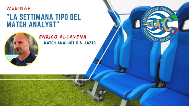 La settimana tipo del Match  Analyst
