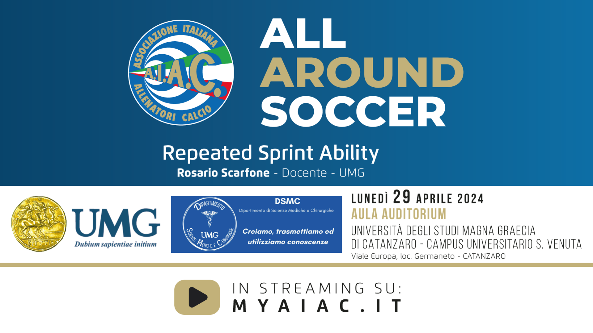 Repeated Sprint Ability - AAS 24 Catanzaro