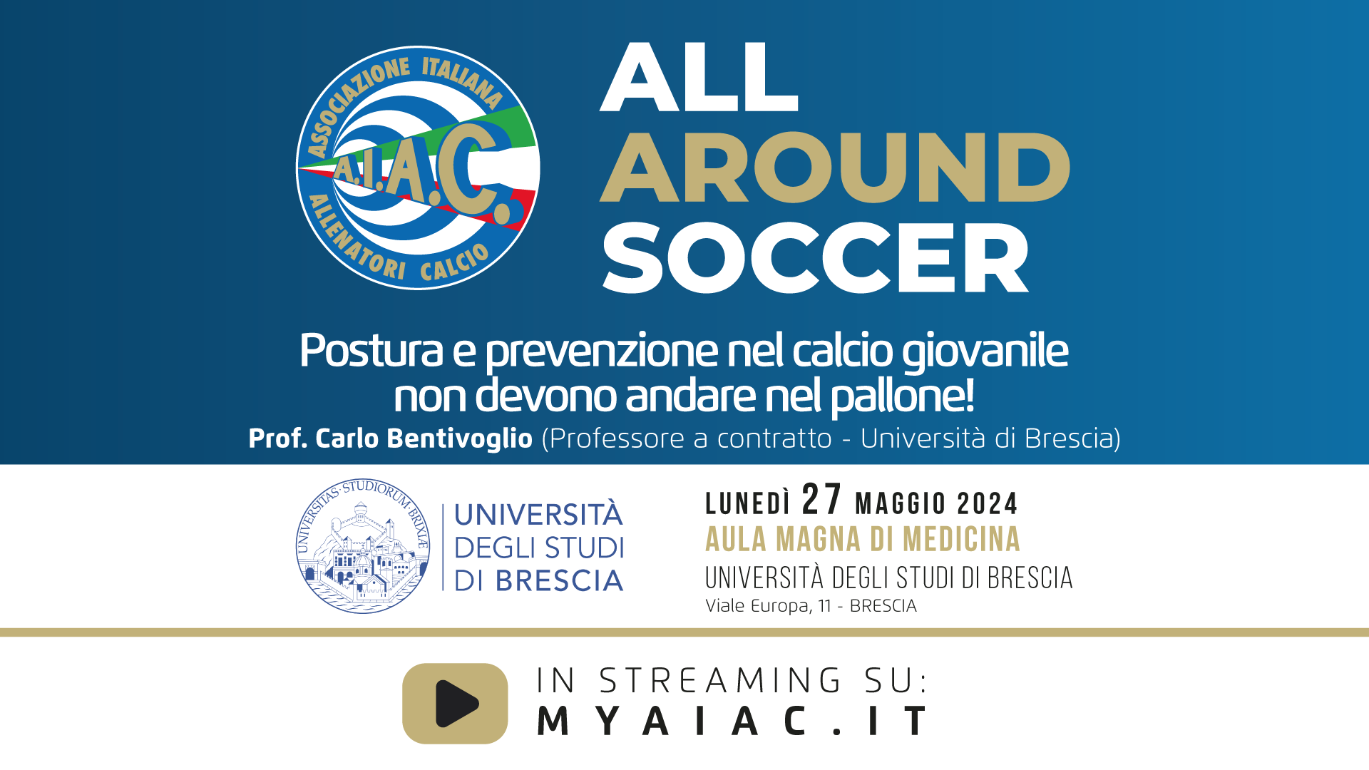Postura e prevenzione nel calcio giovanile non devono andare nel pallone! - AAS 24 Brescia