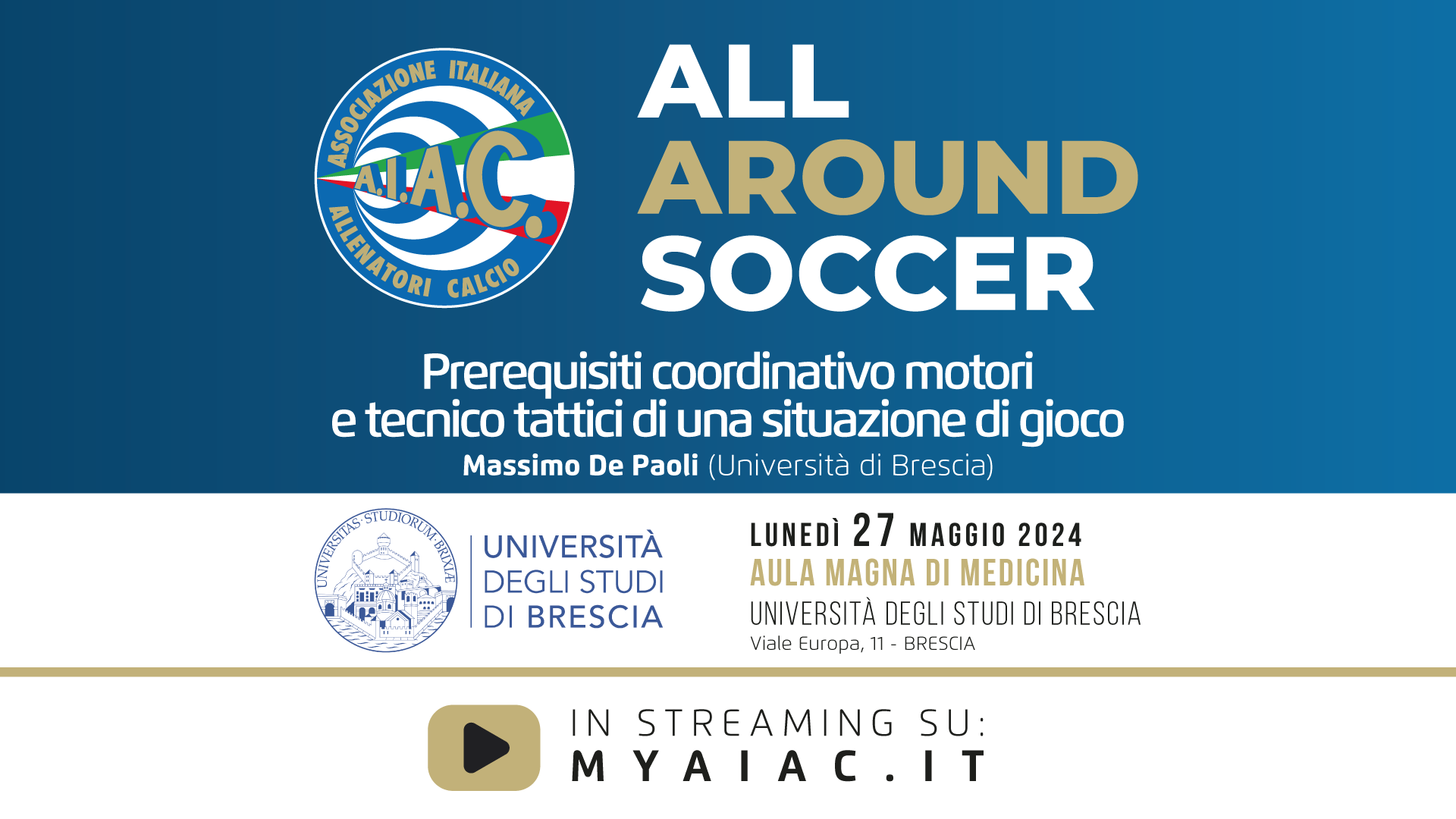 Prerequisiti coordinativo motori e tecnico tattici di una situazione di gioco - AAS 24 Brescia